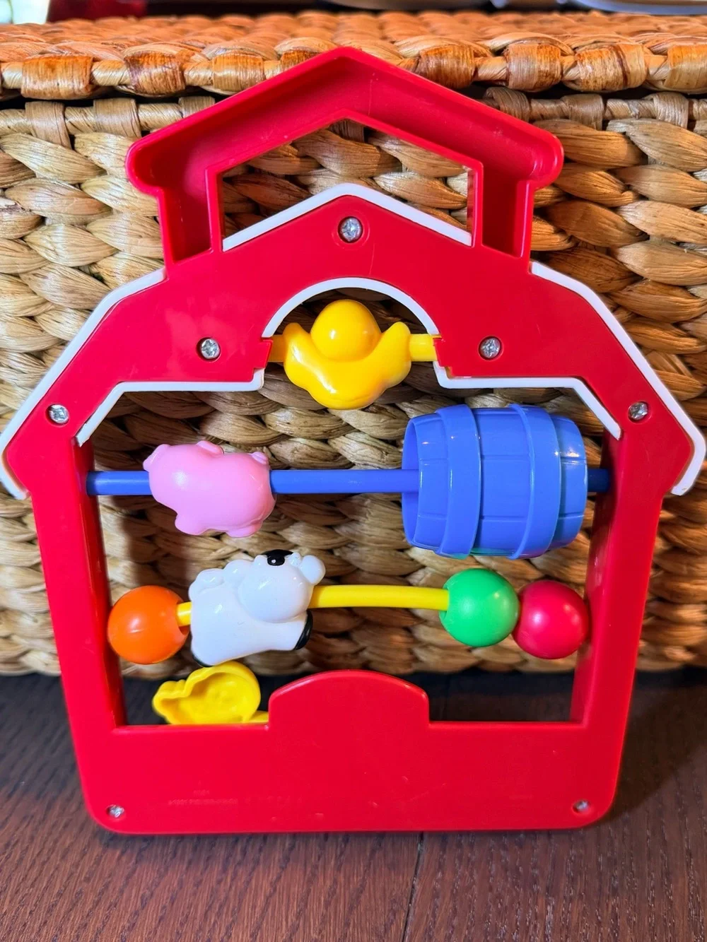 Fisher-Price Vintage 1991 Discovery Beads Farmhouse Toy